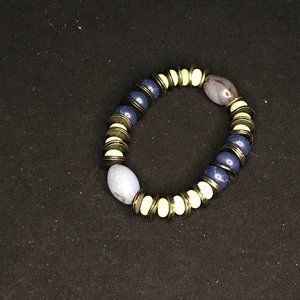 Green & Blue Vintage Marble Bracelet